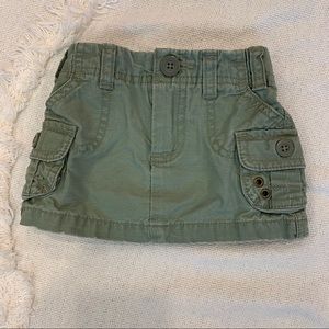 Old Navy Olive Cargo Skirt - Size 6-12M